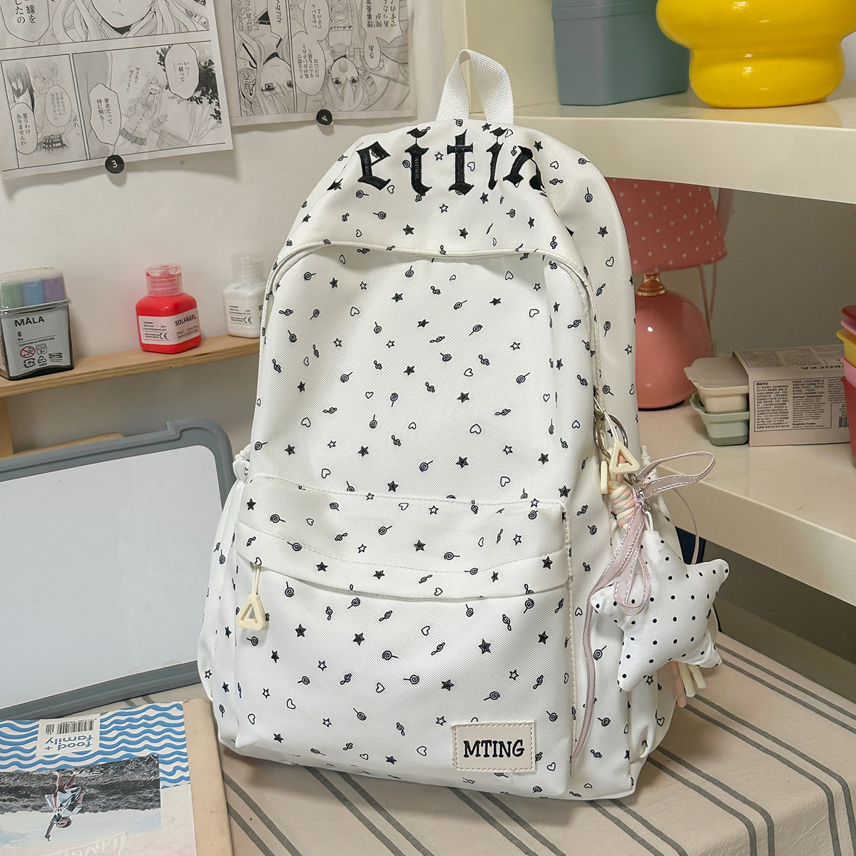 Stylischer gemusterter Rucksack Brehn 1791205199