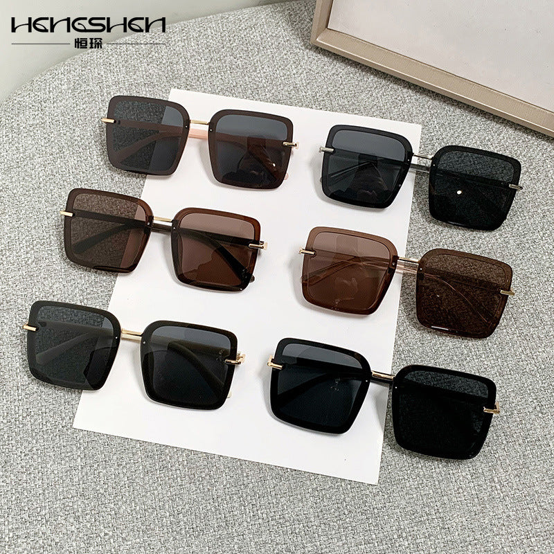 Damen trendige Sonnenbrille im modernen quadratischen Design Brehn