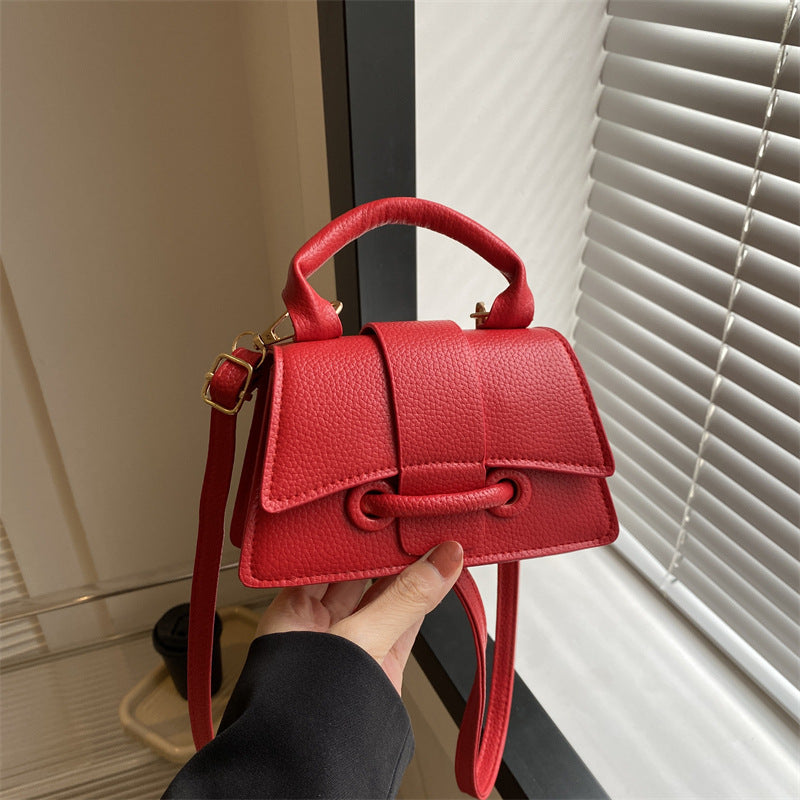 WoLuxurious Texturierte Leder Schultertasche Brehn