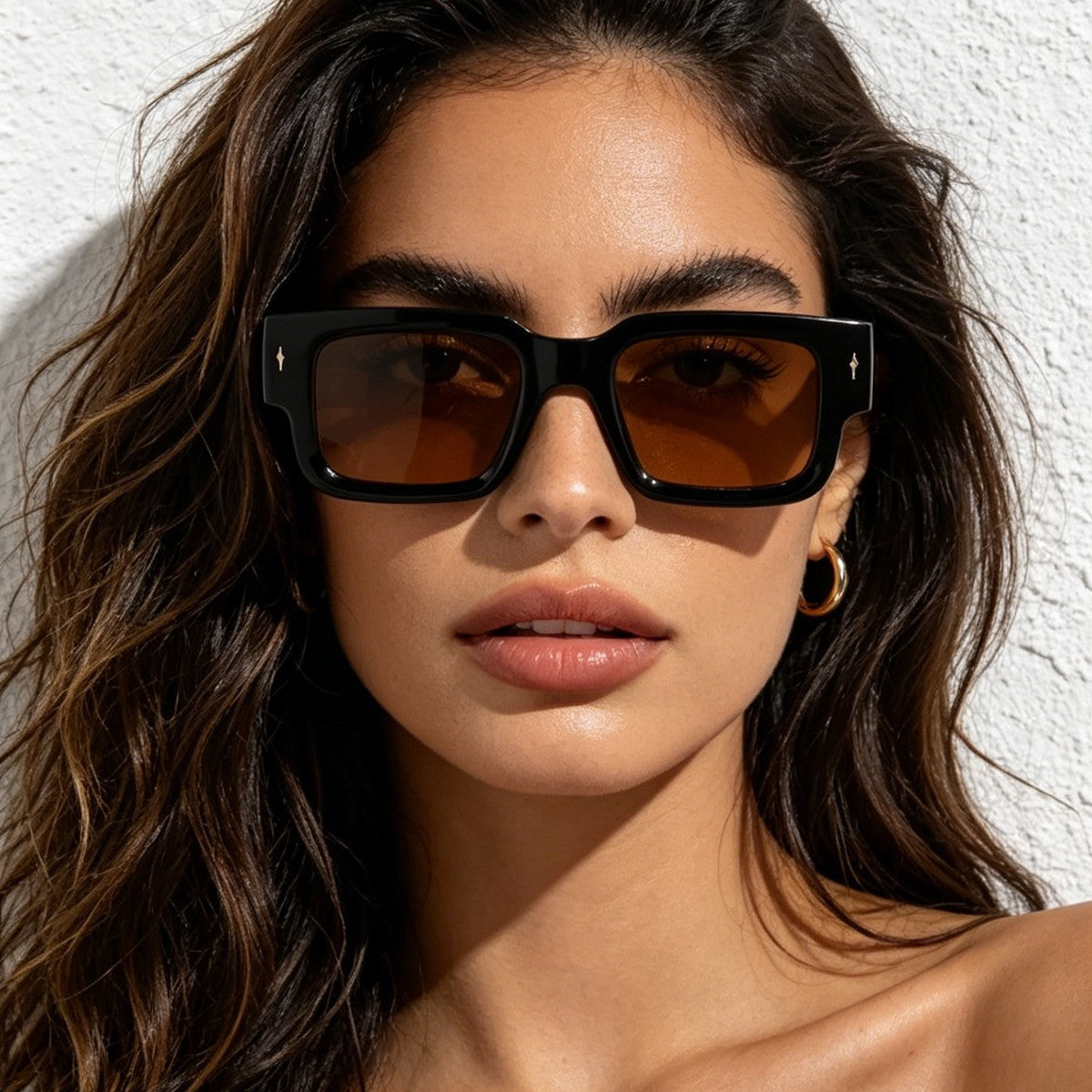 Damen modische Quadrat-Sonnenbrille Brehn