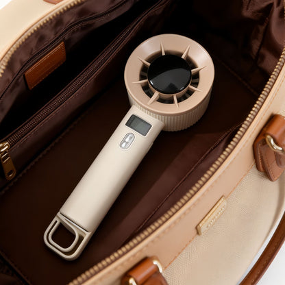 Damen tragbarer Handventilator mit LED-Anzeige und USB-Anschluss Brehn