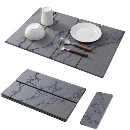 Marmor Effekt Tischsets