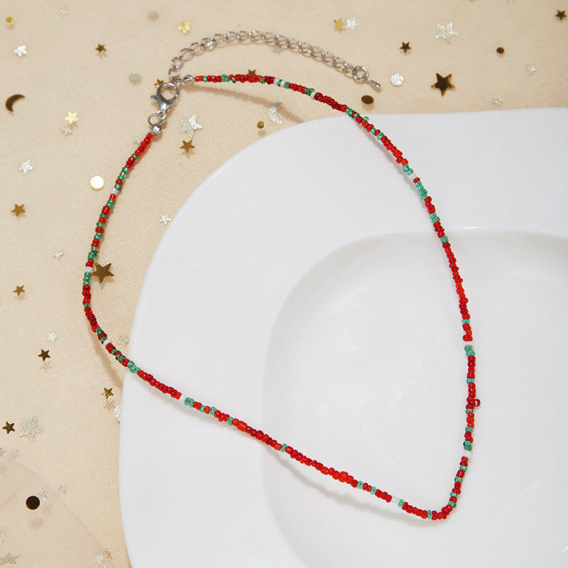 Handgefertigtes Perlen Choker Halsband Brehn