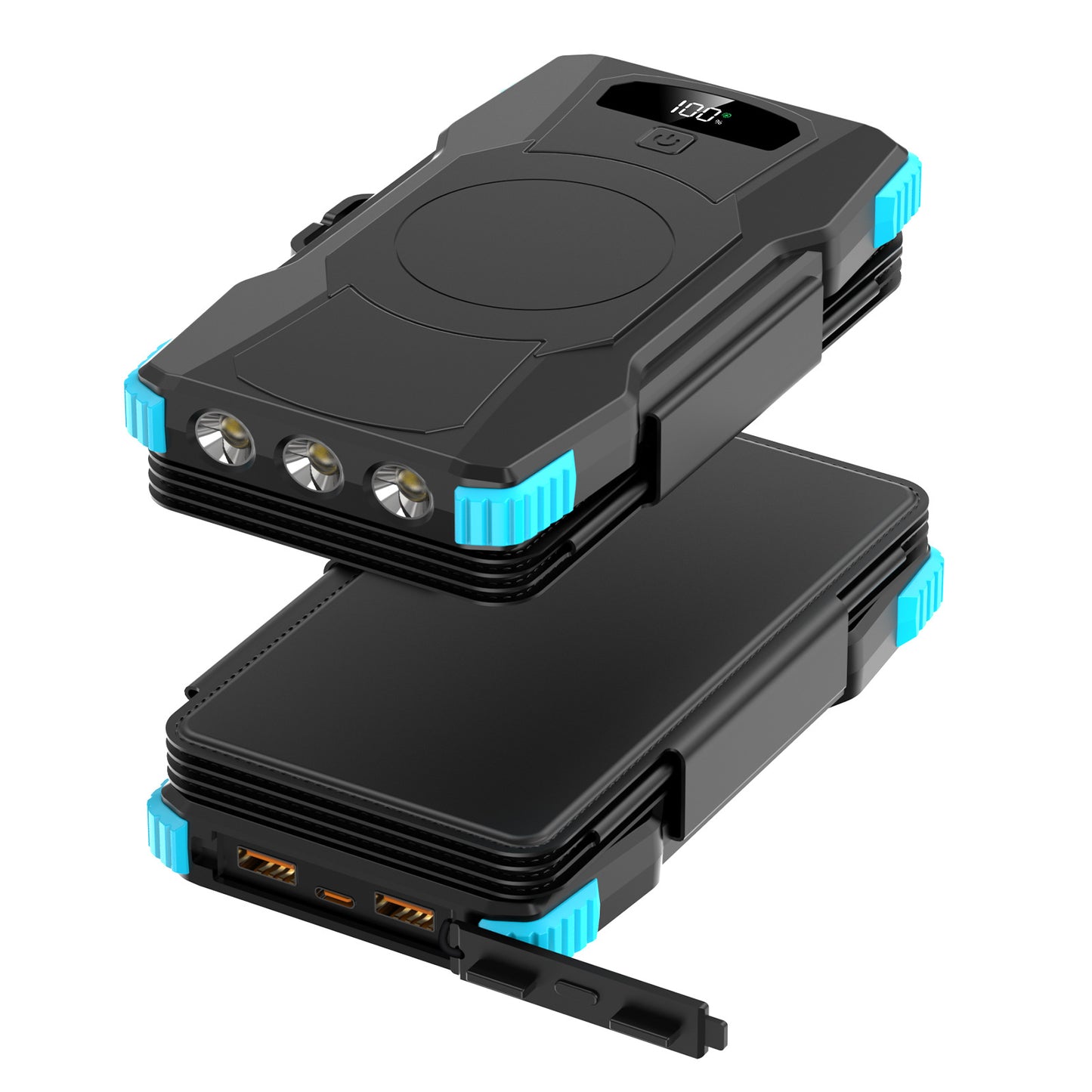 Hochleistungs-Solar-Powerbank mit Integrierter LED-Beleuchtung Brehn