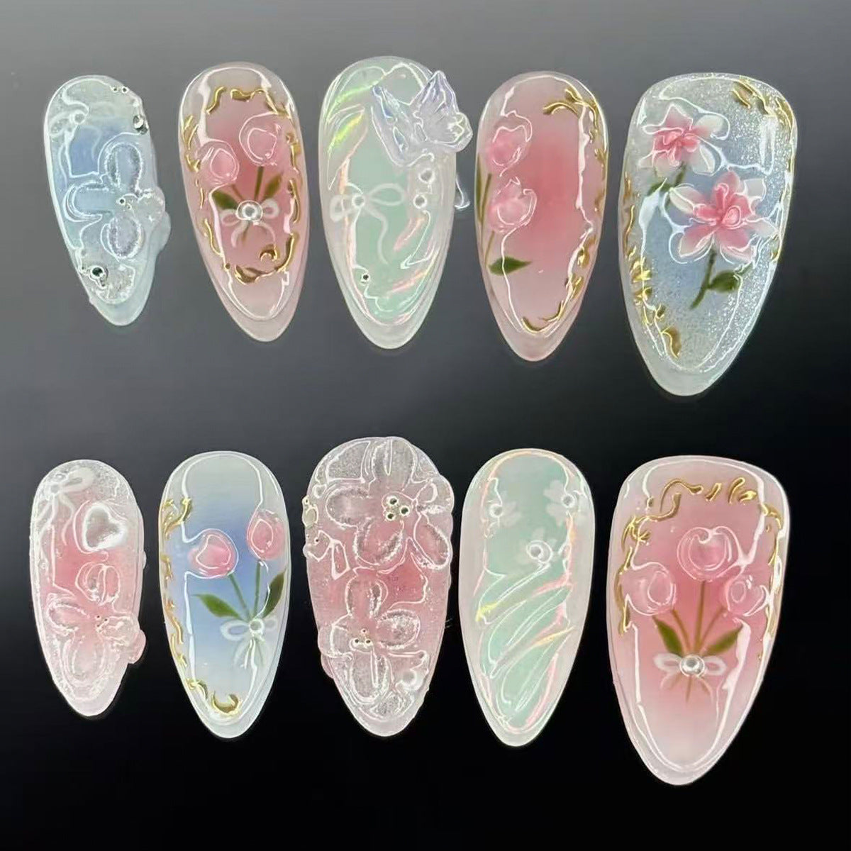 Kunstvolle Nagelsets Brehn