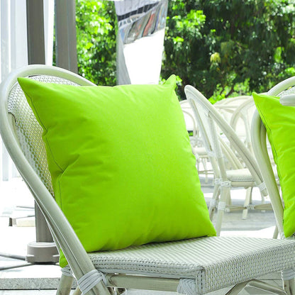 Quadratisches wasserabweisendes Outdoor-Patio-Wurfkissen mit verdecktem Reißverschluss