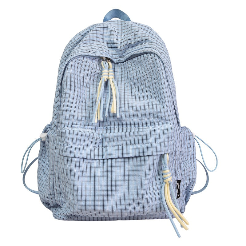 Lässiger karierten Rucksack