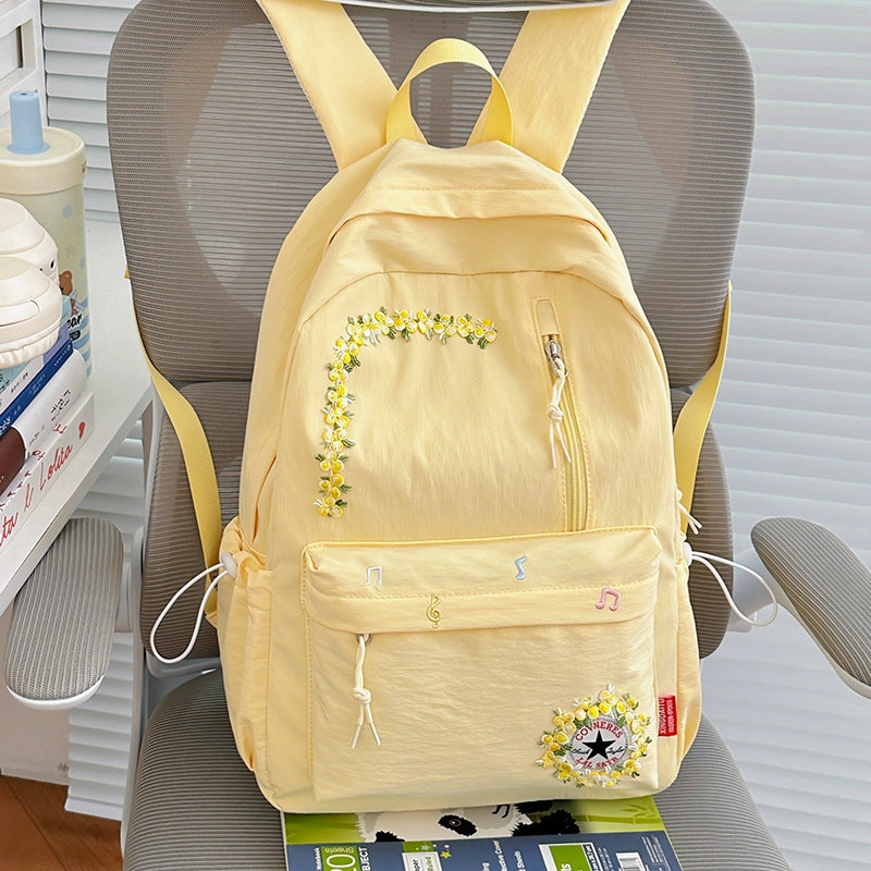 Blumenverzierte Alltag-Rucksack Brehn
