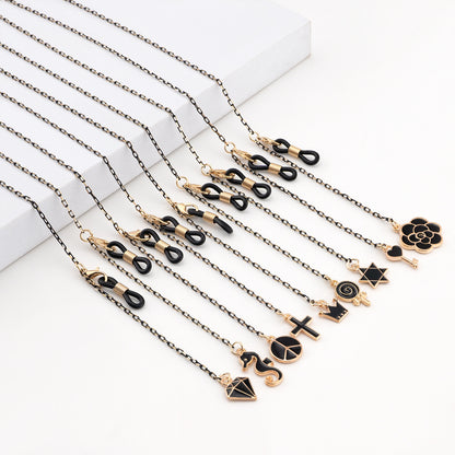 Elegante geometrische Brillenchnur Brehn