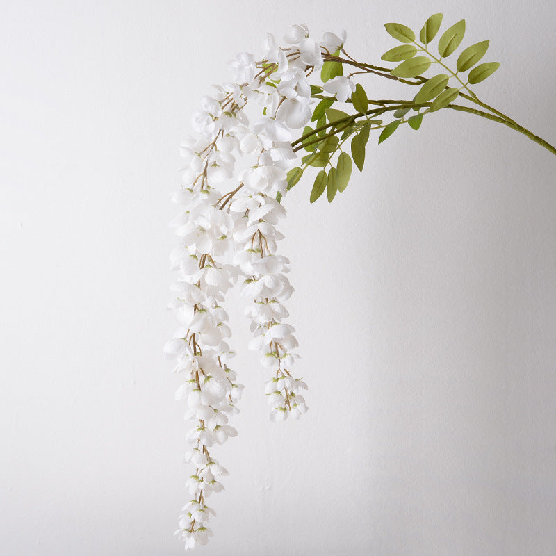 Elegante Faux-Wisteria-Blütenstiel-Dekoration