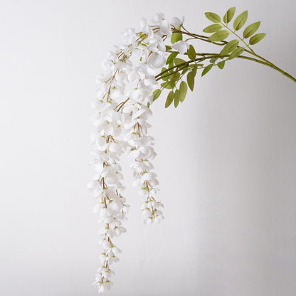 Elegante Faux-Wisteria-Blütenstiel-Dekoration