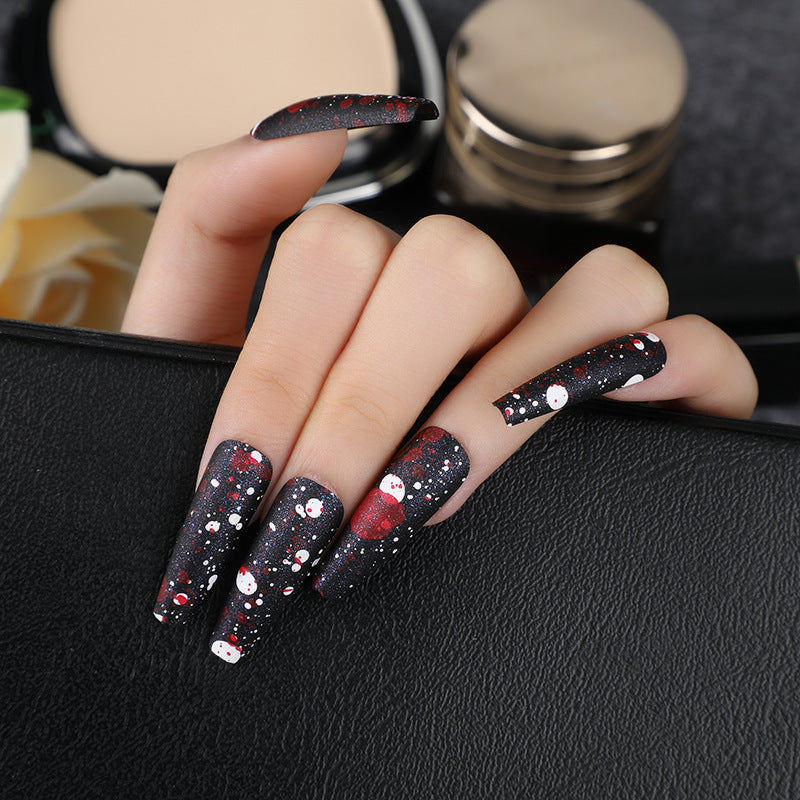 Kunstnägel mit künstlerischem Splatter-Design Brehn