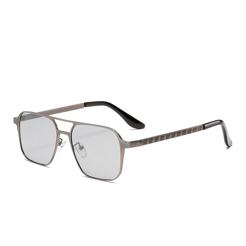 Herren Stylische Geometrische Rahmen Sonnenbrille Brehn