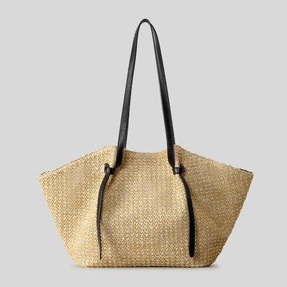 Geräumige Geflochtene Strohtasche