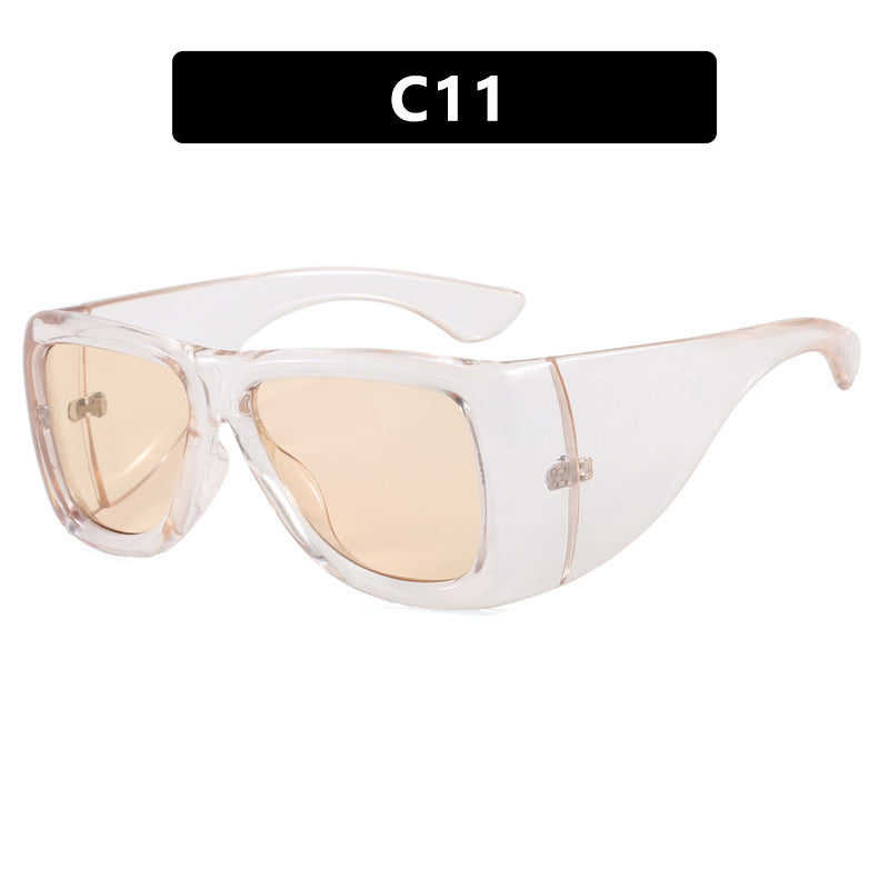 Damen trendige oversized Sonnenbrille mit markantem Schildpatt-Design Brehn