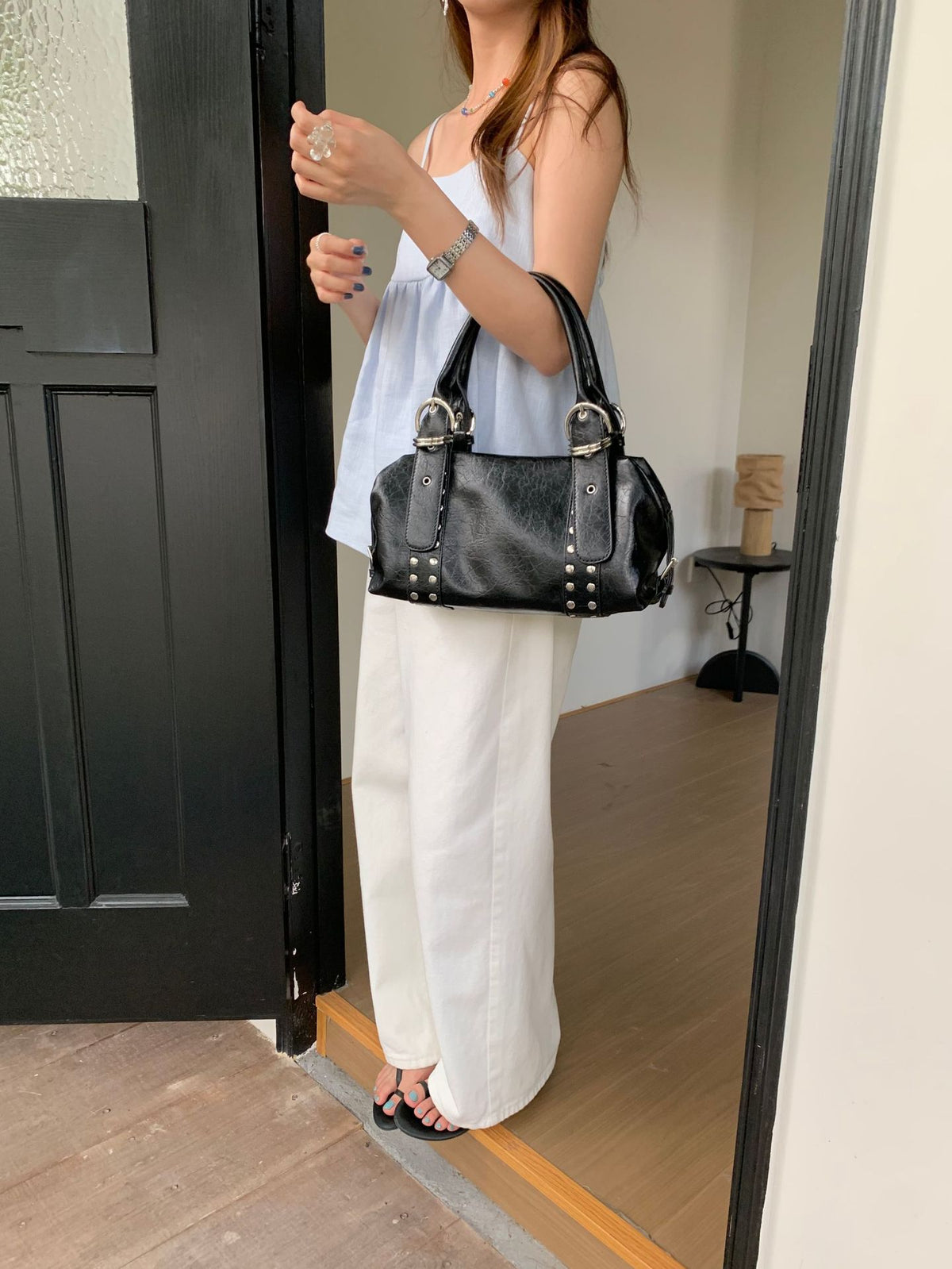 Dekorativer Nieten Handtasche
