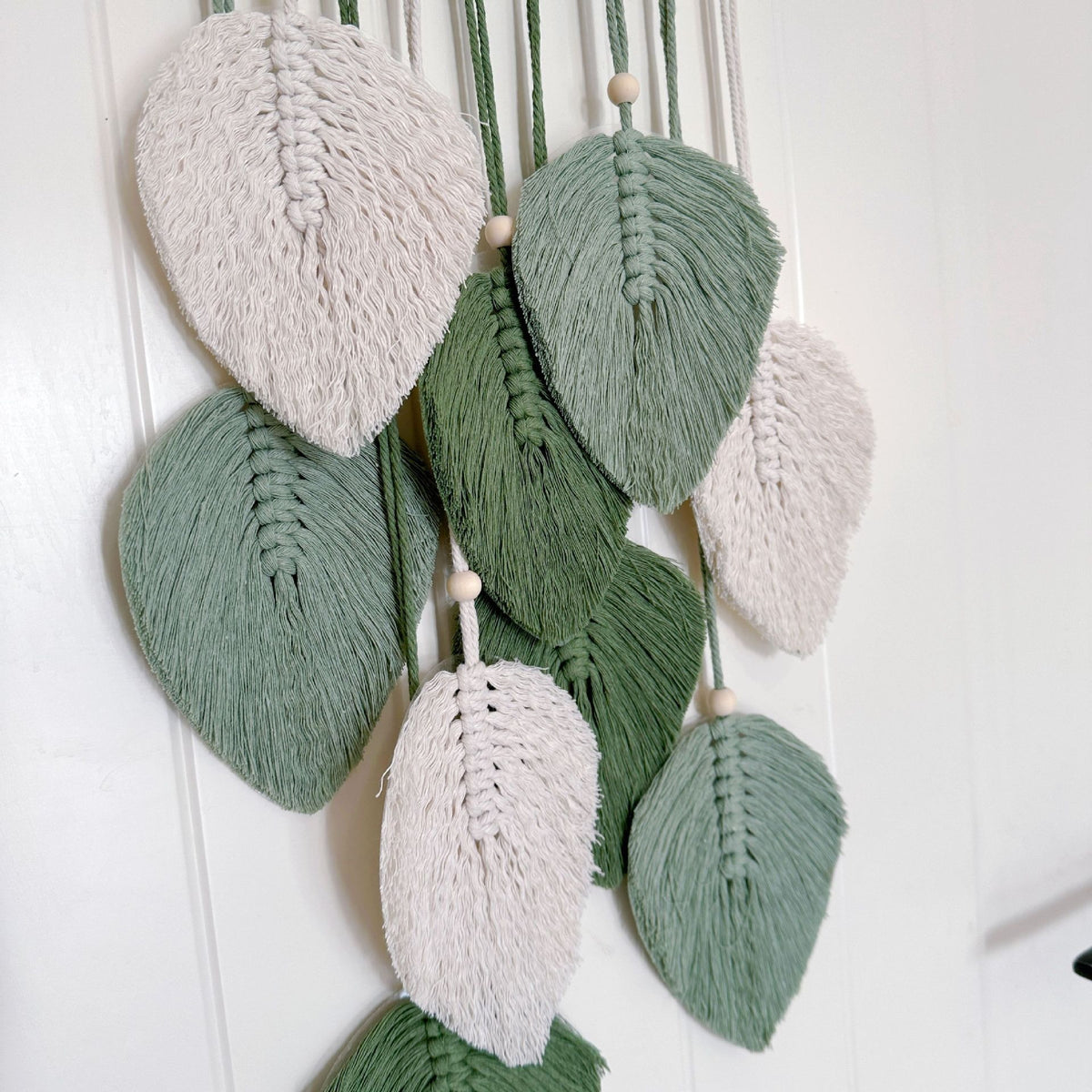Dekorative Blattmotiv Wandbehang Brehn