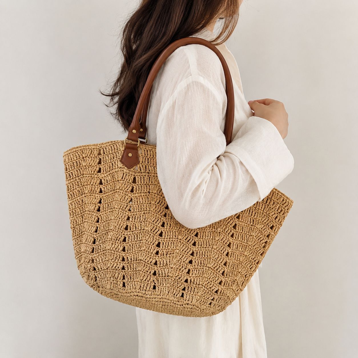 Handtasche Im Einzigartigen Geflochtenen Design Brehn