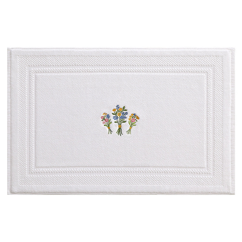 Elegante gestickte Lavendel-Badetuch Brehn
