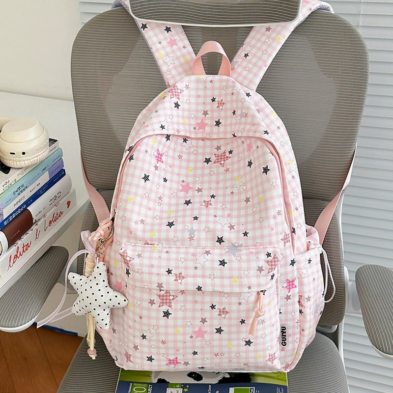 Stylische Gepunktete Sternenmuster Rucksack Brehn
