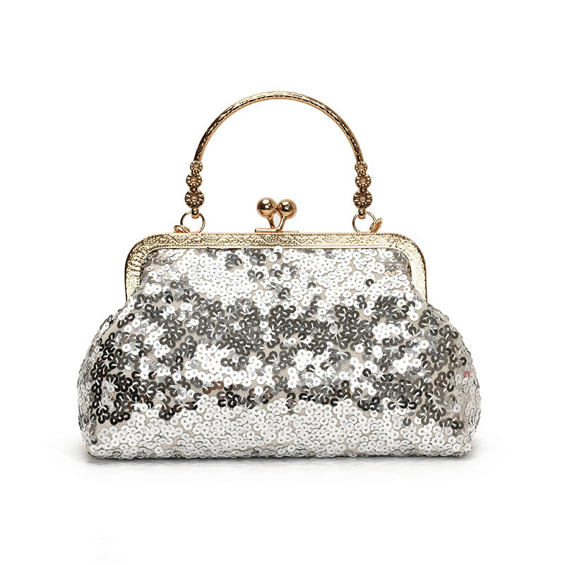 Elegante Pailletten Abendtasche