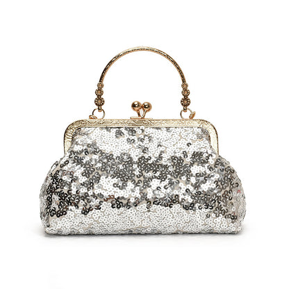 Elegante Pailletten Abendtasche