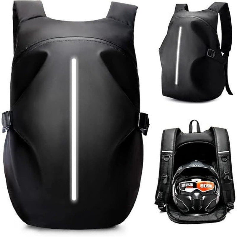Wasserdichter Motorrad-Rucksack mit Reflektierenden Elementen Brehn