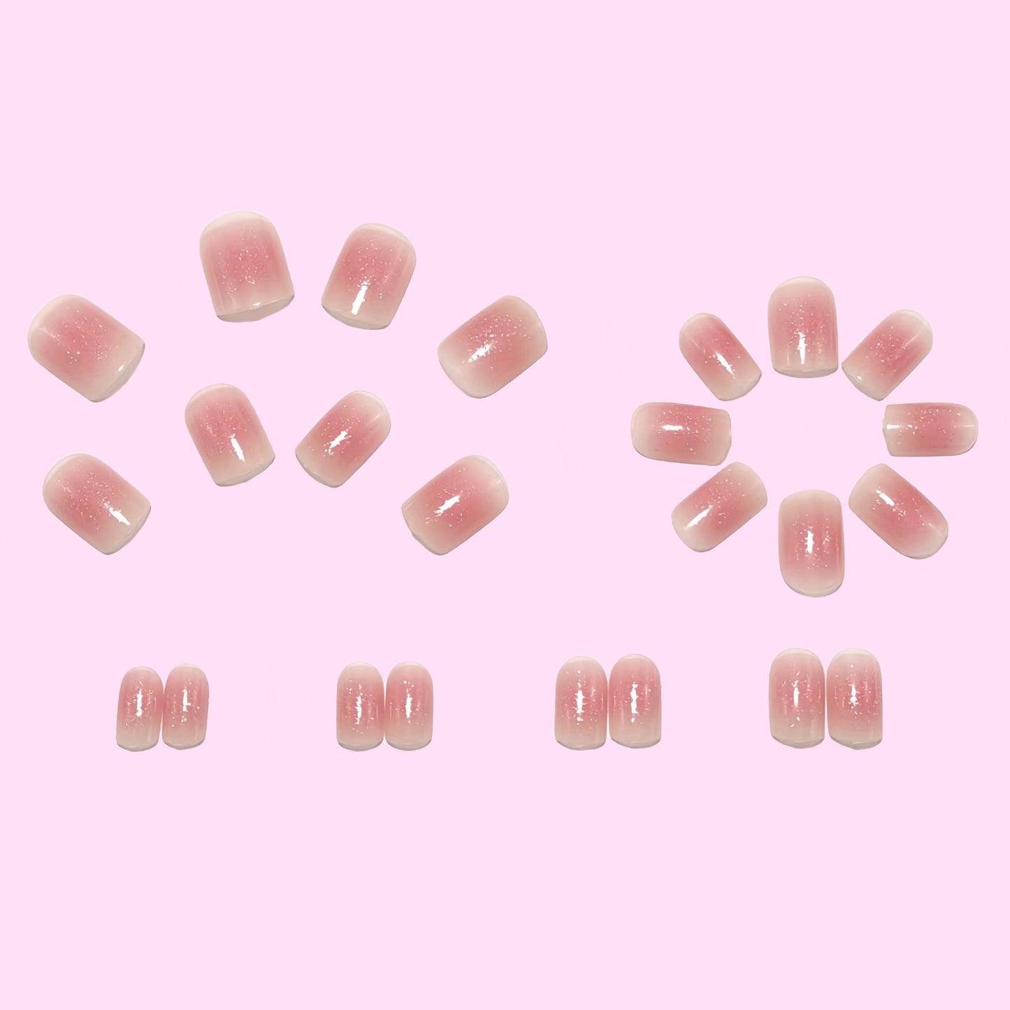 Transparentes Nageldesign Brehn