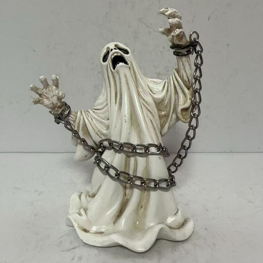 Gruselige Motorradfigur Brehn