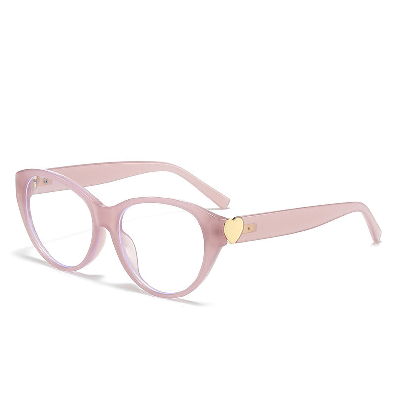 Damen Cat-Eye Sonnenbrille mit Herzmotiv Brehn
