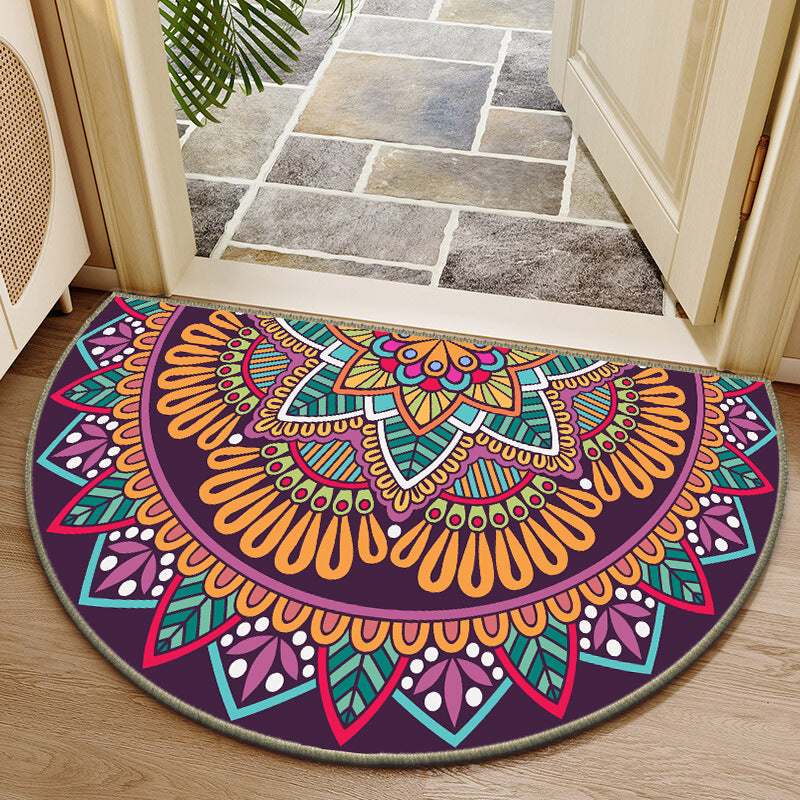 Elegante runde Blumendesign-Innenmatte Brehn