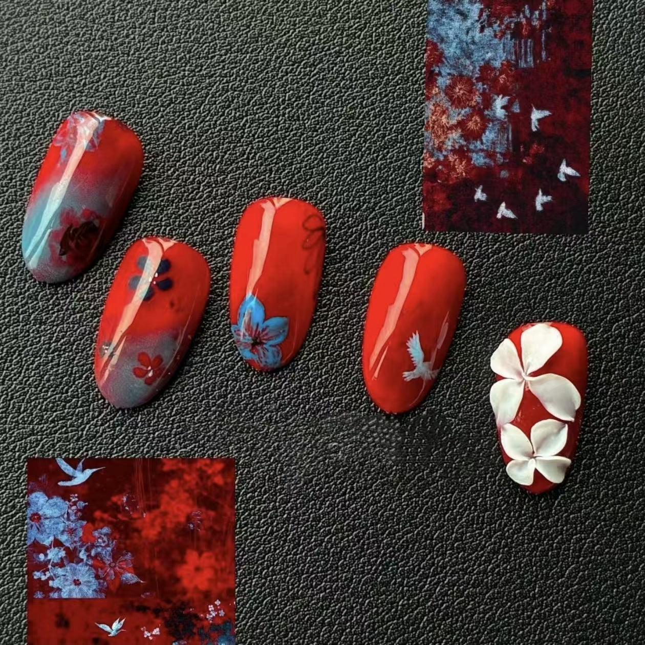 Stylisches Künstlerisches Press-On-Nagelset Brehn