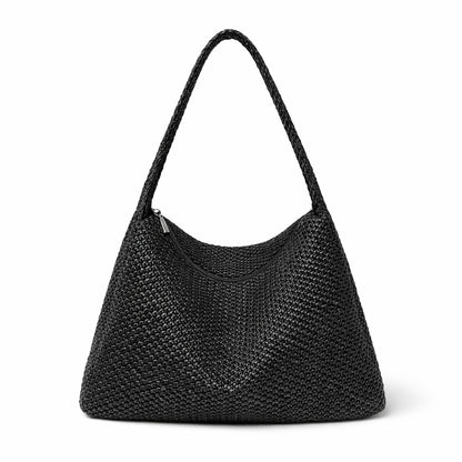 Geräumige handgefertigte Strick-Schultertasche