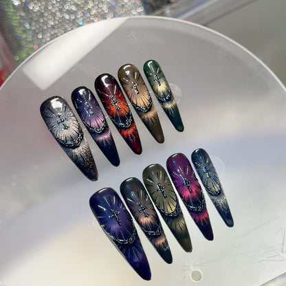 Dekorative Gel-Nagelkunst
