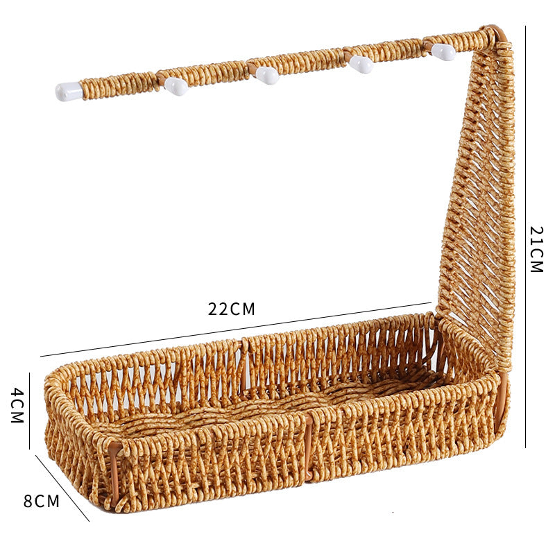 Unisex Vielseitiger Aufbewahrungskorb mit Haken Brehn