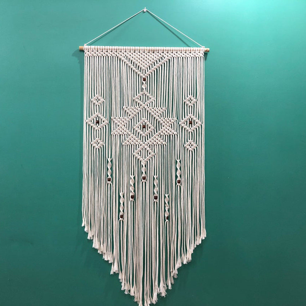 Macramé Wanddekoration mit kreativen Fransen