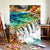 Wasserfall Landschaft Leinwanddruck Brehn
