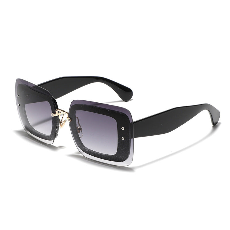 Damen quadratische Sonnenbrille mit innovativem Gestell Brehn