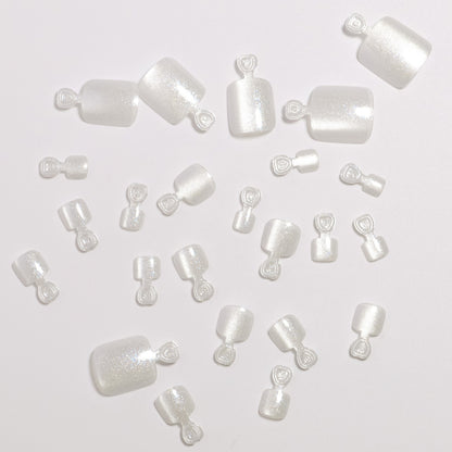 Premium Glitzerndes Pediküre Press-On Nagelset Brehn