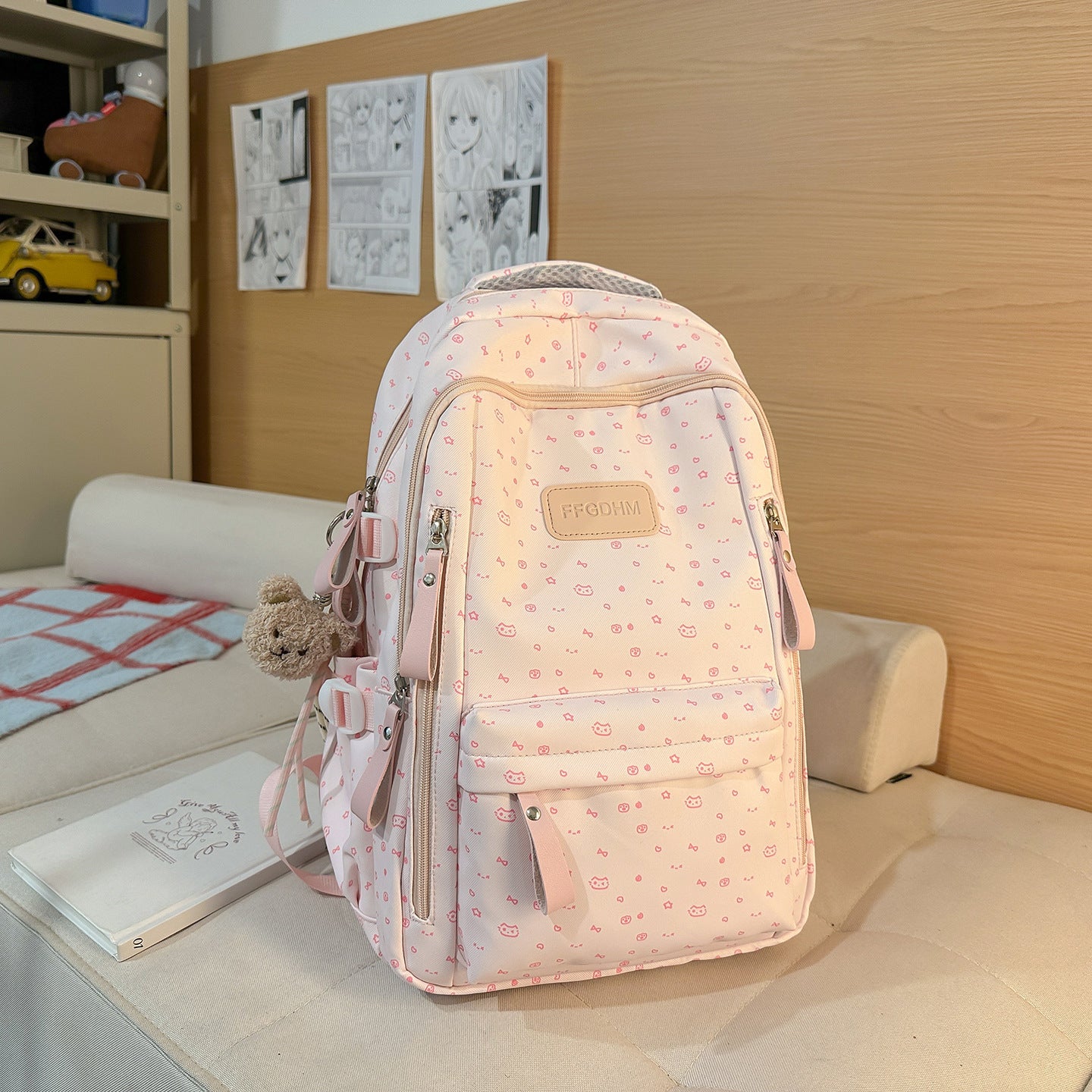 Süßer Blumenmuster Rucksack Brehn