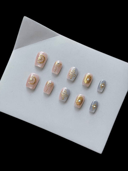 Himmels-inspirierte Press-On Nail Set