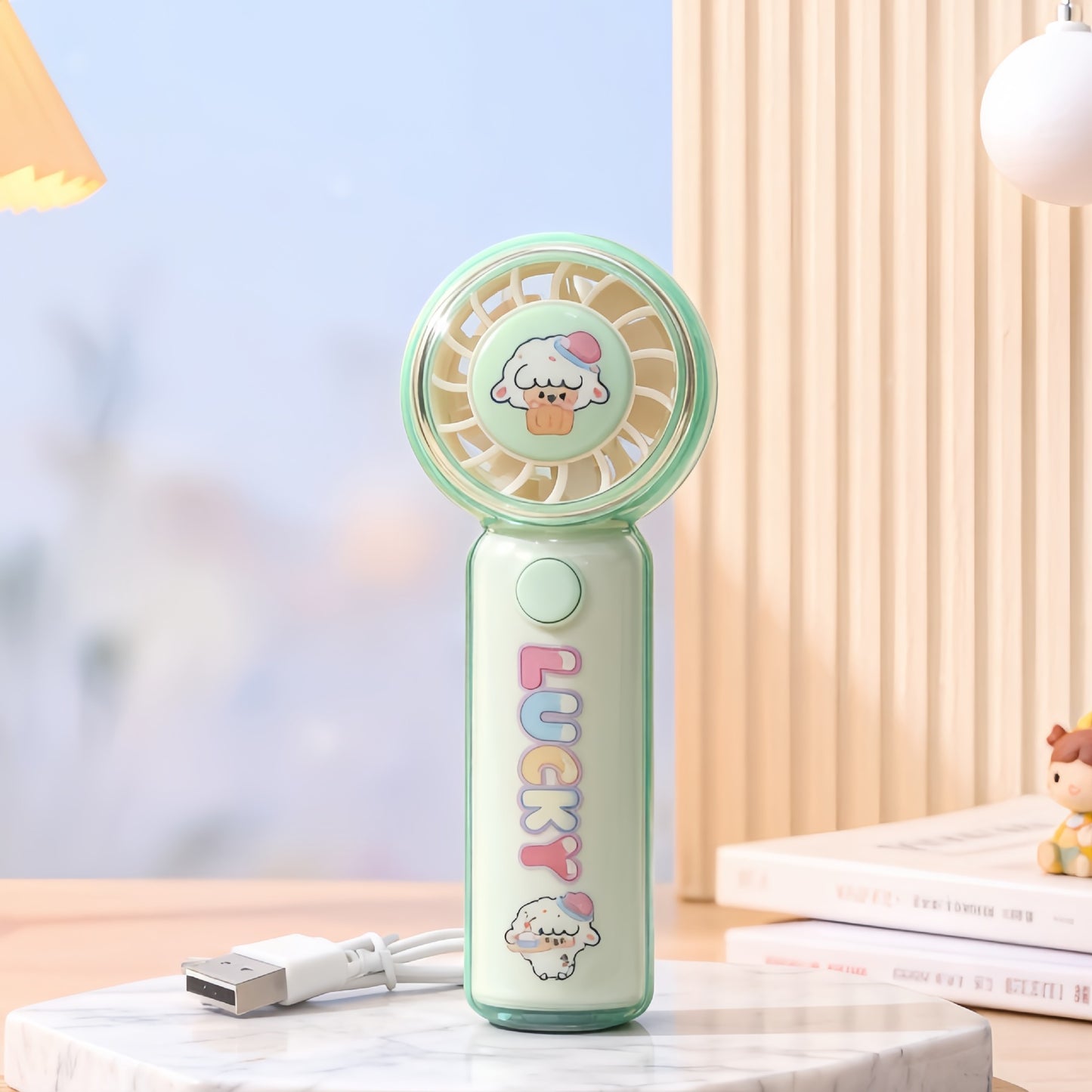 Damen Tragbarer Handventilator mit süßem Tiermotiv Brehn