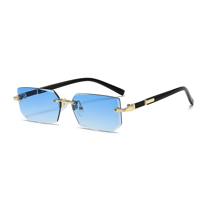 Damen elegante und modische Sonnenbrille mit transparentem Rahmen Brehn