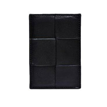 Woven Leather Card Holder Brehn
