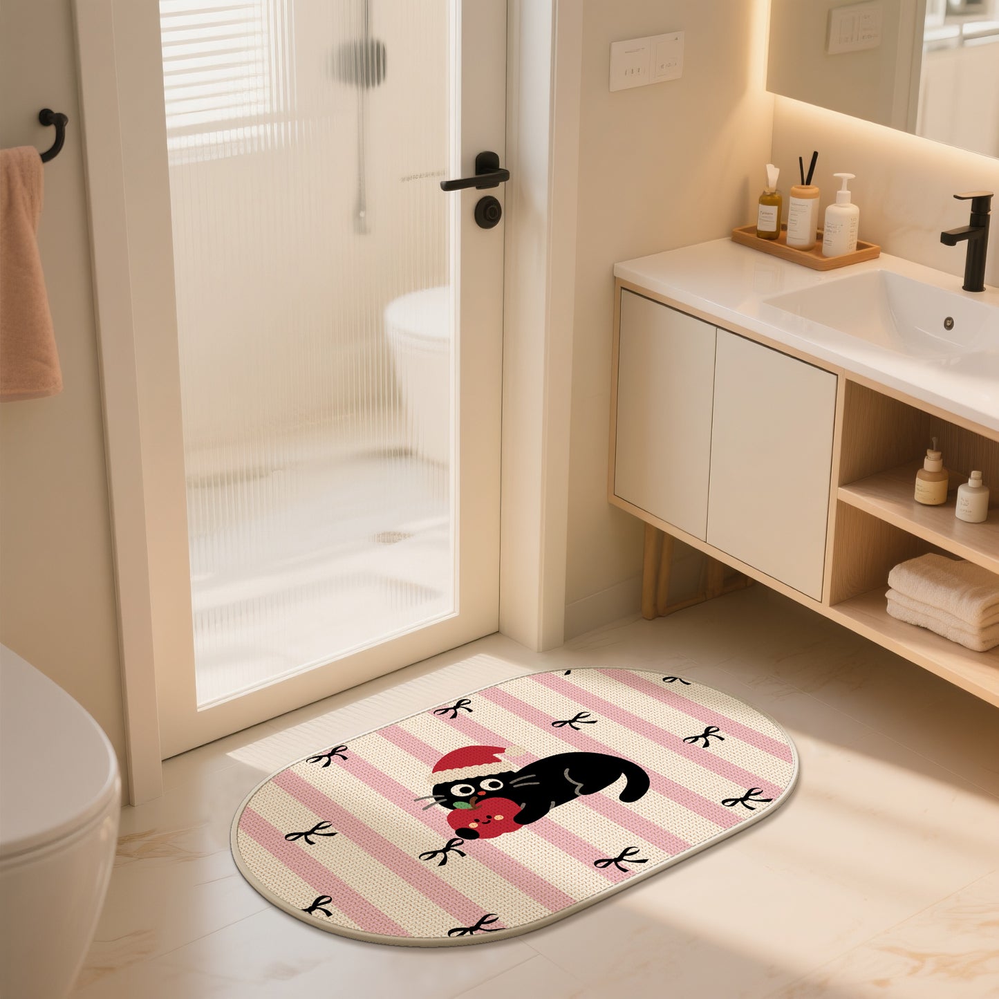 Charmante Hunde-Themen-Badematte Brehn