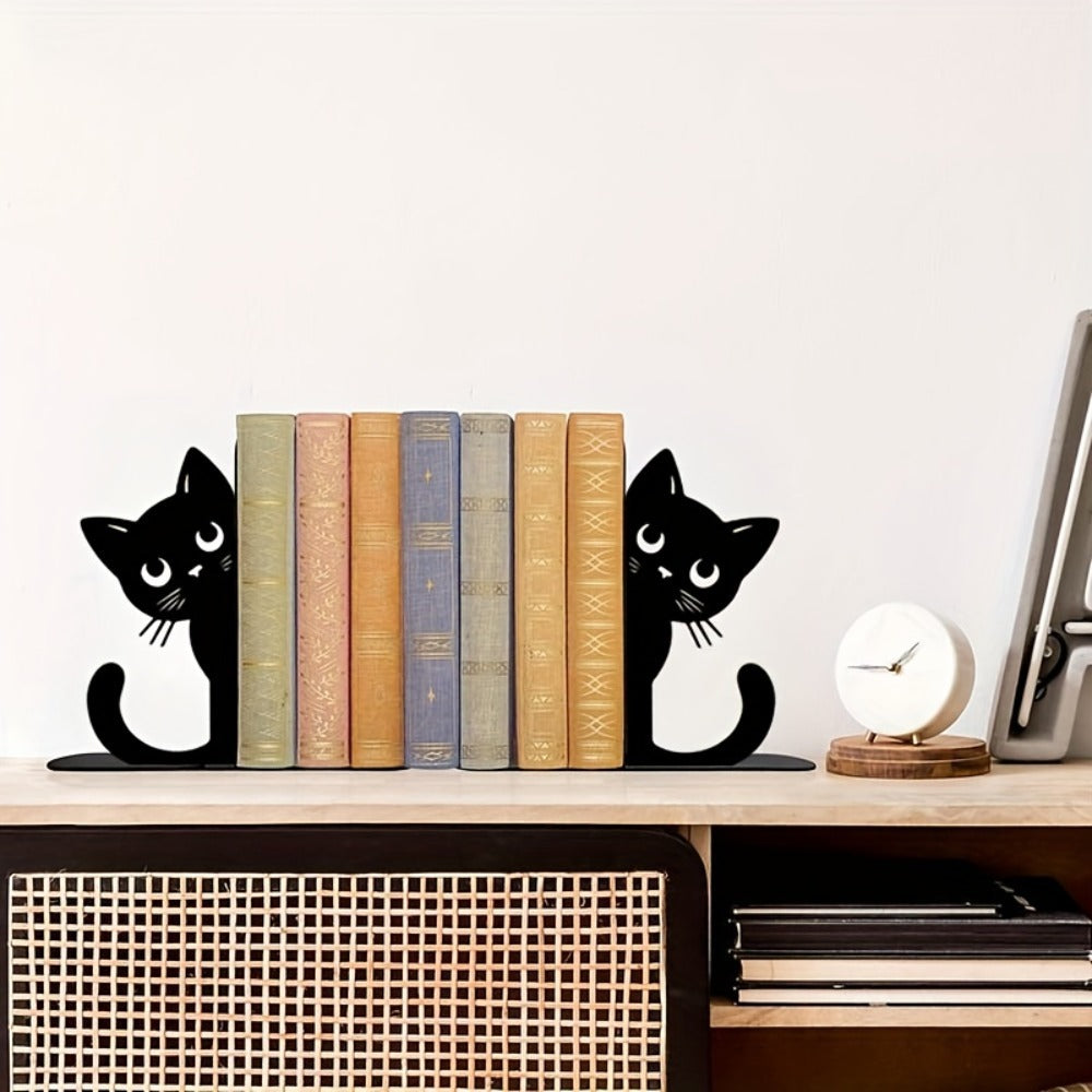 Katzen-Themen Metall Buchstützen