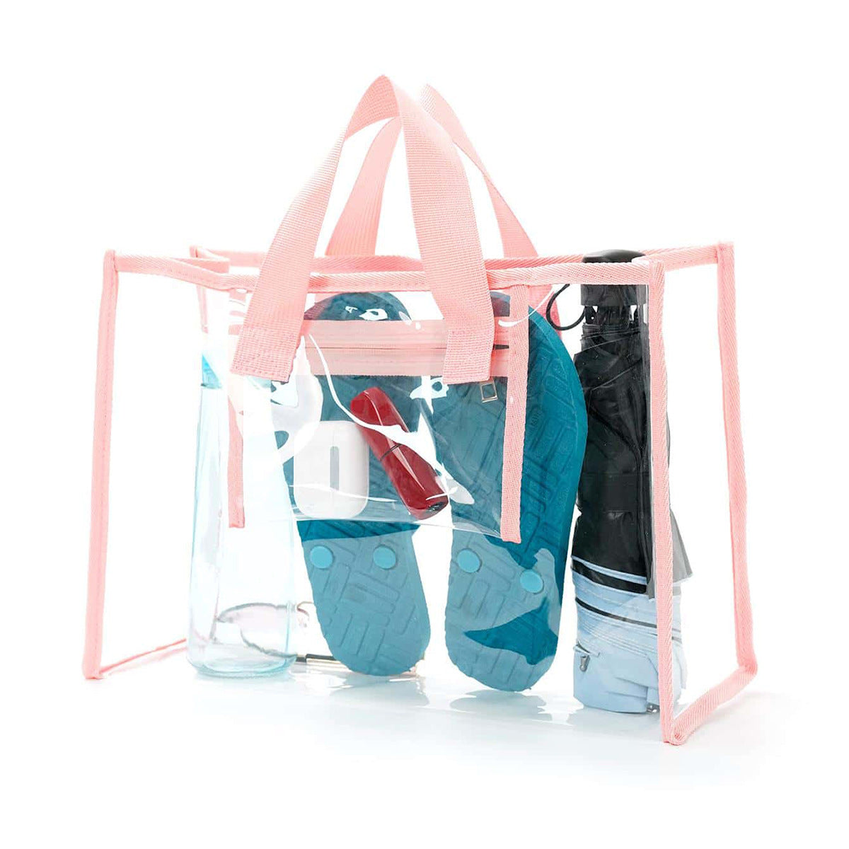 Transparente Strandtasche mit Mehreren Innenfächern Brehn
