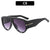 Oversized Fashion Shield Sonnenbrille