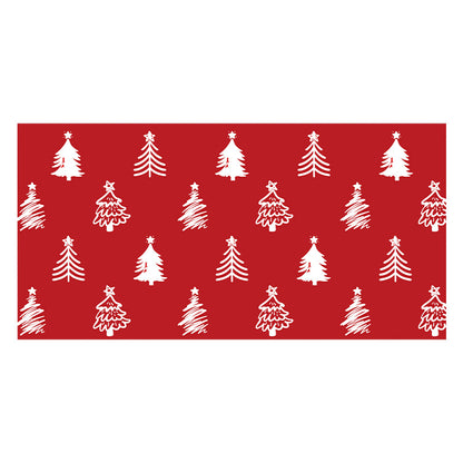 Festive Stretch-Fit Full-Coverage Sofa Slipcover with Holiday Tree Print