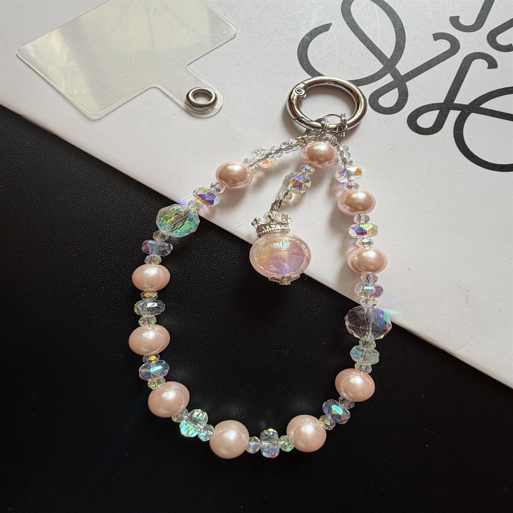 Elegante Perlen-Schlüsselanhänger mit Charm Brehn